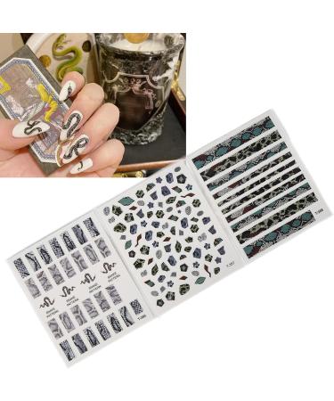 Self Adhesive Snake Nail Sticker 9 Sheets DIY Manicure Decoration Latest Fashionable Snake Nail Art Stickers for Nail Art Lover for DIY Manicure - Buy Online on GoSupps.com