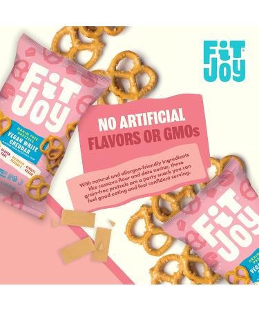 FitJoy Gluten-Free Pretzels White Cheddar Twists 4.5 oz (6 Pack) - Made in USA, Grain-Free & Nut-Free, Non-GMO, Vegan Certified - Buy Online on GoSupps.com