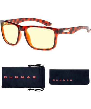 Gunnar Gaming Glasses - Intercept Tortoise Frame with Amber Lenses | Blue Light Filter & UV Protection - Buy Online on GoSupps.com