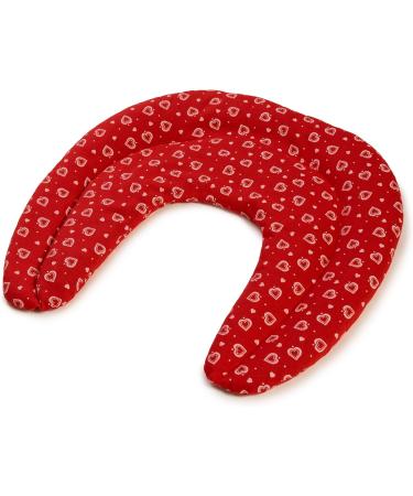 Organic Spelt Neck Pillow - Chambers Hearts Red | Grain & Heat Therapy for Comfort - Buy Online on GoSupps.com