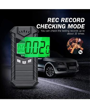 JASTEK Professional-Grade Rechargeable Portable Digital Alcohol Breathalyzer - Accurate & Reliable with 10 Mouthpieces - Buy Online on GoSupps.com