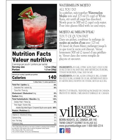 Gourmet du Village Mojito Watermelon Box 105g Mix 105 Grams - Buy Online on GoSupps.com