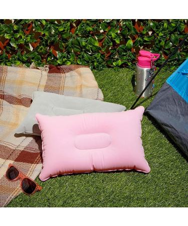 Inflatable Travel Pillows for Camping and Traveling - Pink/Grey 4 Pack - Buy Online on GoSupps.com