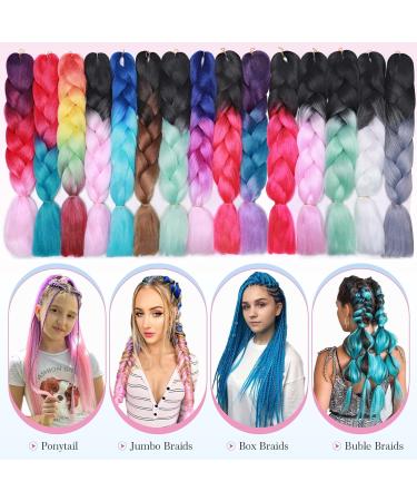 Tess Braids Extensions Brown - 60 cm Jumbo Kanecalon Hair Extensions (3 Pack) for Box Braids - 100g Chestnut Brown #30 - Buy Online on GoSupps.com