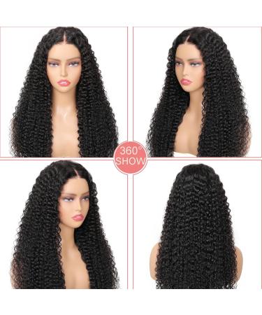4x4 HD Lace Glueless Wigs for Black Women - Pre-Cut Pre-Plucked Long Curly 18 Inch 180% Density Natural Hairline - Buy Online on GoSupps.com