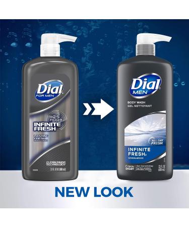 Dial Men Body Wash Infinite Fresh - 69 fl oz (3-23 fl oz Bottles) - Buy Online on GoSupps.com