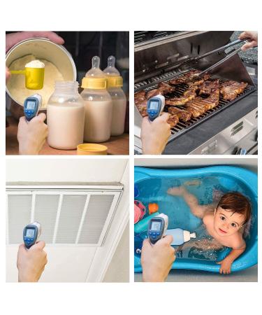Aain 8837 Forehead Thermometer - Non-Contact Infrared Digital Thermometer for Babies and Adults - Backlight LCD Screen, Date Memory - 32 Readings - Buy Online on GoSupps.com