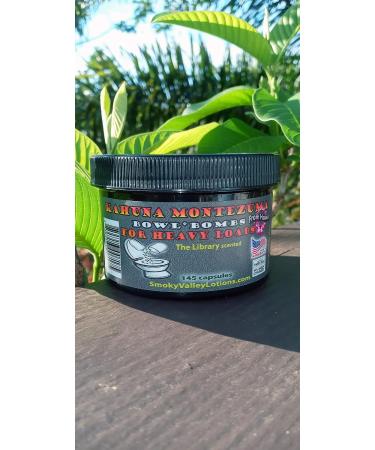 Bowl Bombs from Hawaii Kahuna Montezuma - Deodorizing Toilet Powder for Heavy Loads - 145 ct Before-You-Go-Poop Freshener - The Library Scent - Buy Online on GoSupps.com