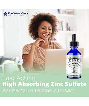 Ionic Zinc Sulfate Drops - 2oz (30 Servings) - Immune Support for Adults & Kids - Organic Non-GMO Vegan Formula - 1 Month Supply - Buy Online on GoSupps.com
