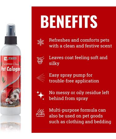 Kenic Christmas Cheer Pet Cologne & Perfume for Dogs & Cats | USA Made - Buy Online on GoSupps.com