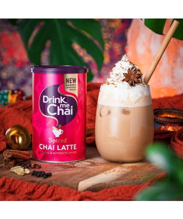 Drink Me Chai Spiced Chai Latte 250g - Just Add Water 16 Servings | Premium Chai Latte Powder for Easy Preparation - Buy Online on GoSupps.com