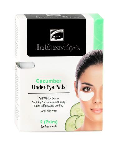 IntensivEye Puffy Eyes Treatment Cooling Cucumber Under Eye pads - 5 Count