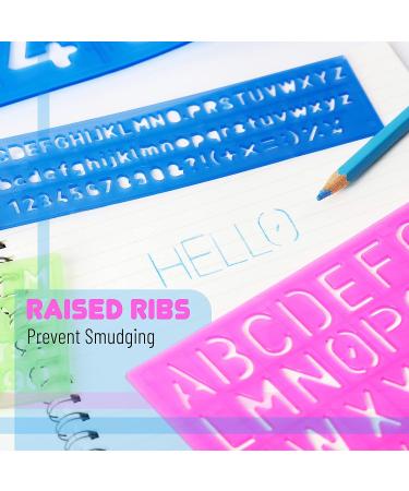 Mr. Pen Alphabet Letter Stencils - Pack of 5 | Letters and Numbers Templates - Buy Online on GoSupps.com