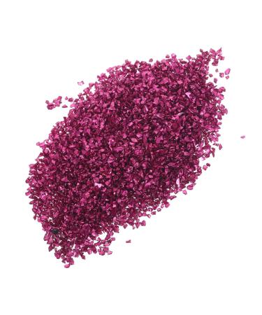 DRESSOOS 1 Glass Chip Epoxy Nail Accessories Rhinestones Flower Bulk Chips in Bulk Polymer Clay Mat Manicure Fillers DIY Nail Art Crushed Glass Nail Art Accessories Jewelry Drill 0.5X0.3cm Rosy