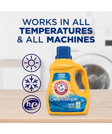 Buy Arm & Hammer Clean & Simple Laundry Detergent - 77 Loads 100.5 Fl oz | Eco-Friendly & Effective Cleaning Solution - International Shipping Available - Buy Online on GoSupps.com