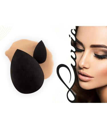 Luvia Beauty Blender Sponge Set - 3 Super Soft Makeup Egg Sponges for Precise & Large-scale Blending - Black Beauty Tools - Buy Online on GoSupps.com