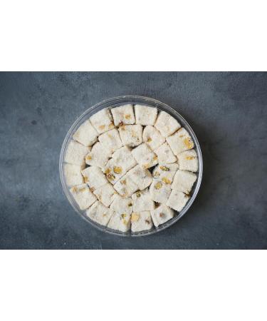 Authentic Turkish Delight with Gift Box- Luxury Exotic Flavours Handcrafted in Turkey Vegan & Gluten-Free Double Sultan Turkish Delight with Pistachio-Covered Coconut 200g - Buy Online on GoSupps.com