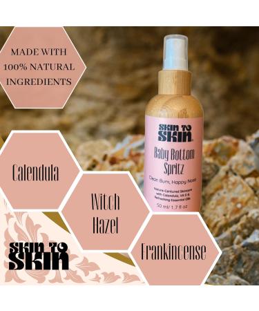 Skin to Skin Baby Bottom Spritz 50ml - Gentle Diaper Rash Spray | Eco-Friendly Baby Comfort | Odor Eliminator & Cleanser - Buy Online on GoSupps.com