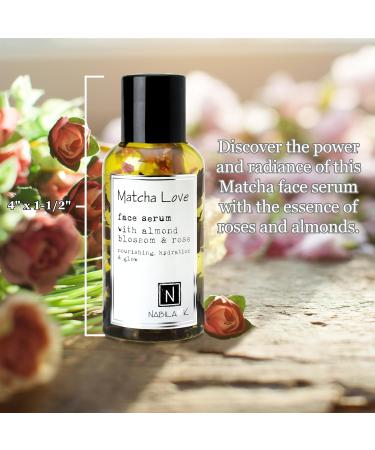 Nabila K Matcha Love Face Serum with Green Tea Organic Almond Oil and Rose Extract Water All Skin Types 2.4 fl oz - Buy Online on GoSupps.com