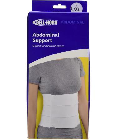 Buy Elastic Abdominal Support Binder - White Large/X-Large (Waist: 45-62) | International Shipping Available - Buy Online on GoSupps.com
