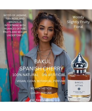 Bakul (Spanish Cherry Attar) - 15ml Vegan Essential Oil Perfume | All-Natural Alcohol-Free Cruelty-Free Phthalate-Free Paraben-Free Gluten-Free - Buy Online on GoSupps.com