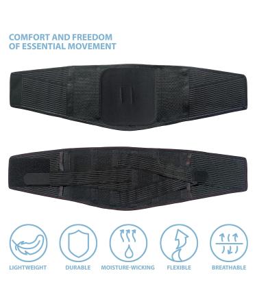 ORTONYX Back Brace for Men & Women - Lumbar Support Belt for Herniated Disc Sciatica & Scoliosis - Breathable Neoprene-Free Fabric - M/L (31.5"-39.4") - Pain Relief & Comfort - Buy Online on GoSupps.com