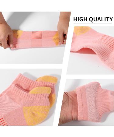 Budermmy Women's Sneaker Socks - 6 Pairs Breathable Cotton Sports & Running Socks (Size 39-42) - Padded Short Multicolor Options - Buy Online on GoSupps.com