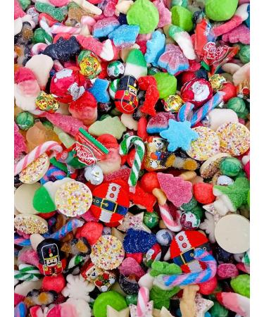 Large Festive Treats Pouch of Christmas Jelly Sweets Chocolate Pick N Mix and Mini Candy Canes - Christmas Sweets Pick & Mix full of Retro Xmas Pick N Mix Jelly Candy Chocolate Sweets & Candy Canes - Buy Online on GoSupps.com