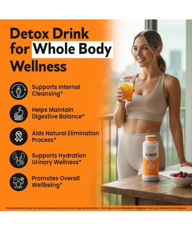 Herbal Clean Qcarbo16 Same-Day Detox Cleanse Drink (16 fl oz) - Orange Flavor Full Body Cleanse* Detox Drink for Moderate Toxin Level* Vitamin B2 and Vitamin B12 for Men & Women - Buy Online on GoSupps.com