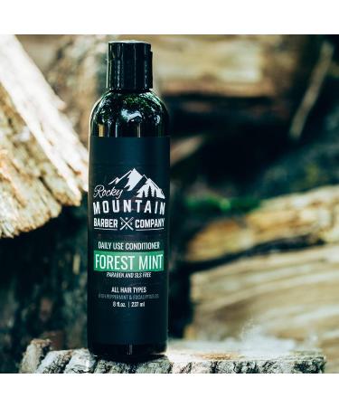 Rocky Mountain Barber Co. Men's Conditioner - Tea Tree Oil & Peppermint - 8oz - Buy Online on GoSupps.com