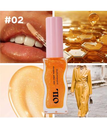 Honey 2 Pack Natural Shimmering Moisturizing Lip Gloss - Non-Sticky Hydrating Liquid Lip Care - Fruit Flavored Lip Oil for Dry Lips - Blur Lip Lines - Buy Online on GoSupps.com