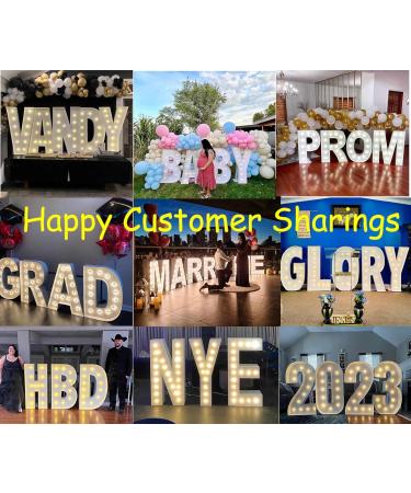 122 cm Illuminated Letter F - Large Marquee Light for Baby Care Birthday Engagement Wedding & Party Decorations - 4ft Marquee Letter - Buy Online on GoSupps.com