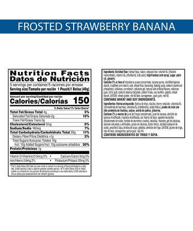 Pop-Tarts Baked Pastry Bites - Frosted Strawberry Banana | Kids Snacks for School Lunch (5 Boxes, 25 Pouches) - Buy Online on GoSupps.com