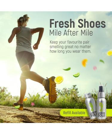 Lemon Sole Twin Pack - The POWERFUL & NATURAL shoe freshener & deodoriser spray with 6 essential oils. Great for Sport. Extremely Effective! - Buy Online on GoSupps.com