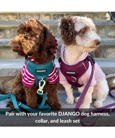 DJANGO Small Boysenberry Dog Hoodie & Soft Sweater with Leash Portal - Buy Online on GoSupps.com