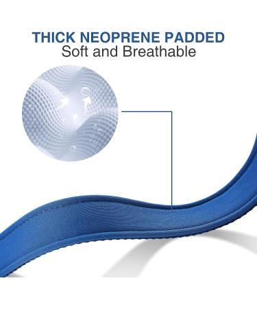 PCOTLLAR Reflective Dog Collar - Adjustable Neoprene Comfort for Small & Large Dogs Soft & Padded - Blue (XS 25-35cm) - Buy Online on GoSupps.com