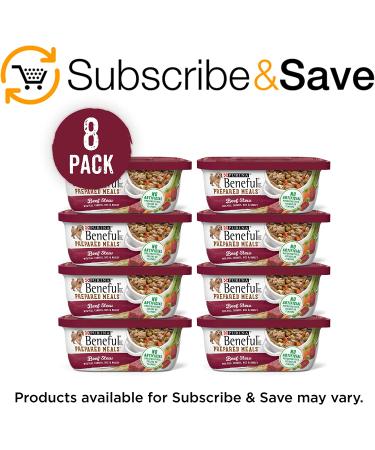 Purina Beneful High Protein Beef Stew Wet Dog Food - 8-Pack of 10 oz. Tubs - Buy Online on GoSupps.com