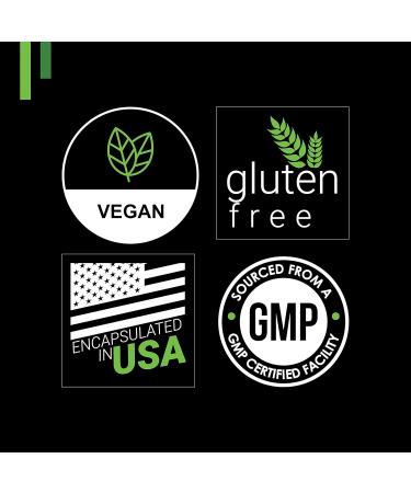 Buy Vegan Caffeine 100mg & L-Theanine 200mg - 120 V-Capsules | Gluten-Free USA Made - Buy Online on GoSupps.com
