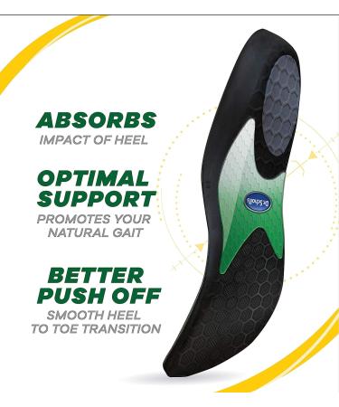 Dr. Scholl's Performance Running Insoles 10.5-11 Men's 9.5-10 | Prevent Plantar Fasciitis, Shin Splints & Runner's Knee - Buy Online on GoSupps.com