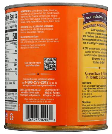 Glory Foods Seasoned Bean String & Potatoes  27 oz - Buy Online on GoSupps.com