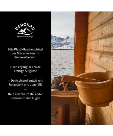 Bergbad 250ml Sauna Infusion - Eucalyptus Mint Sage Cajeput | Soothing & Refreshing Natural Essential Oils for Your Sauna - Buy Online on GoSupps.com
