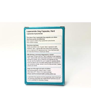 Diarrhoea Relief 2mg Loperamide Hydrochloride Tablets (30 Capsules) - Buy Online on GoSupps.com