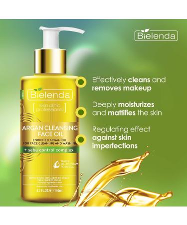 Buy Bielenda Argan Oil Facial Cleanser | Nourishing Argon Oil & Sebu Control Complex for Clear Skin - Buy Online on GoSupps.com
