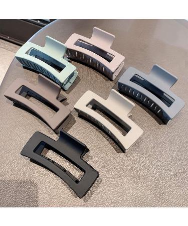 Whaline Hair Claw Clips - 6 Pack Matte Solid Color Hair Jaw Clamp - Buy Online on GoSupps.com