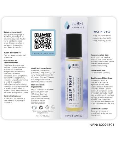 Essential Oil Blend Roll On Ylang Ylang Clary Sage Lavender Oils for Calming Aromatherapy Effect 100% Pure Essential oils Sleep Tight (NPN: 80091591) 9 ml. | 0.3 fl.oz Sleep Tight 9 ml (Pack of 1) - Buy Online on GoSupps.com