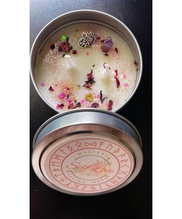 Aromatherapy Intention Candle for Self Love Peony & Pink Grapefruit White Rose International Shipping Available - Buy Online on GoSupps.com