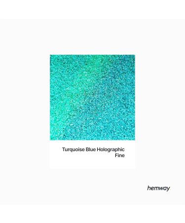 Hemway Eco-Friendly Biodegradable Glitter 100g - Safe for Face Body Hair & Nails - Vegan Turquoise Holo Sparkle for Festivals - Buy Online on GoSupps.com