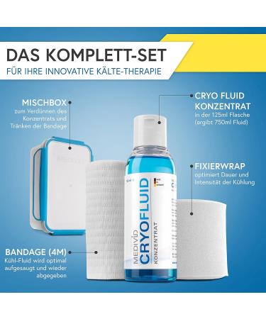 MEDAD Cryo Therapyet - Cooling Straps for Pain Relief & Inflammation | Knees Elbow Ankle & More - Long-Lasting & Convenient with Test Bandage - International Shipping Available - Buy Online on GoSupps.com