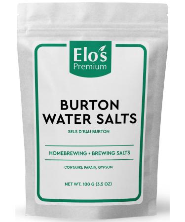 Burton Water Salts (100g)| Packed in Canada| Also Known as Brewing Salts| Harden Brewing Water and Prevent Chill Haze| Used for Homebrewing Process in Beer Making by Elo s Premium