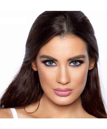Buy Bella Elite Midnight Blue Colored Contact Lenses - Monthly Gray-Blue Lenses for Dark Eyes (Dioptria -0.00) - Buy Online on GoSupps.com